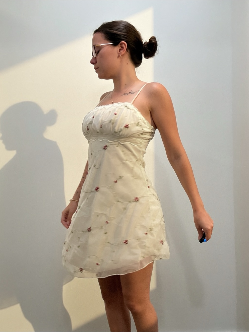 Floral y2k fairy Jessica Simpson mini dress - Picture 3 of 6